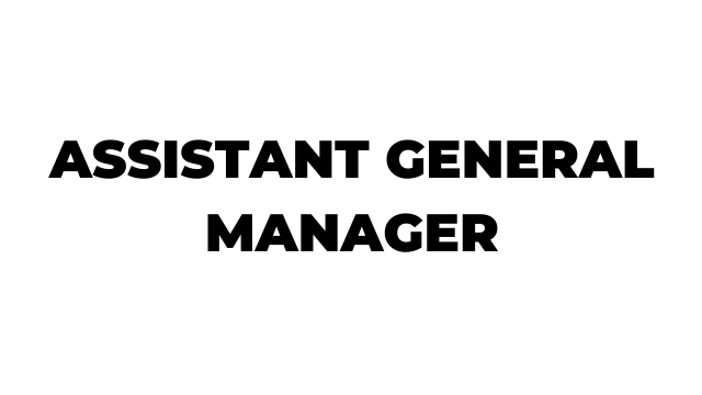 Assistant General Manager Jobs Description