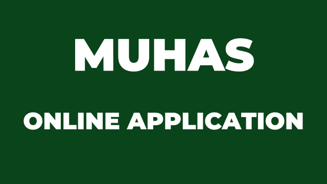 MUHAS Online Application For 2024/2025 Admission