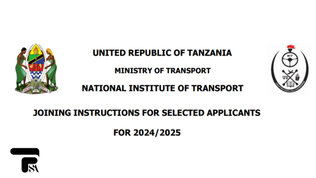 NIT Joining Instruction PDF 2024/2025 - National Institute of Transport