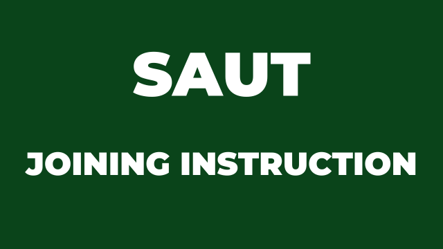 SAUT Joining instructions 2024-2025